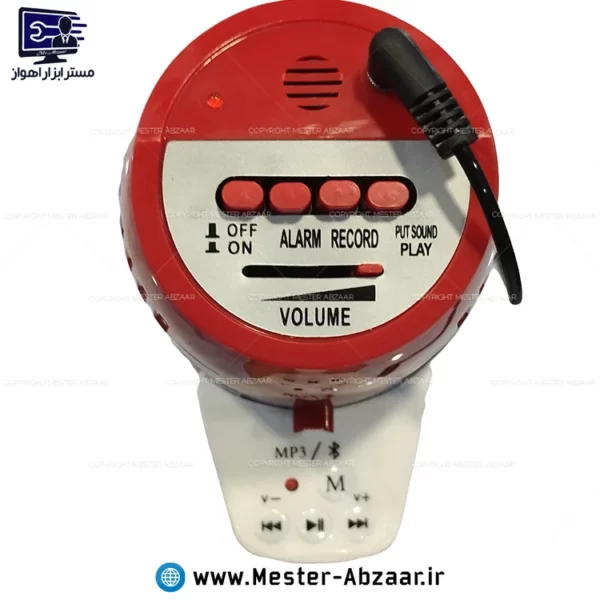 بلندگو دستی شارژی چند کاره با قابلیت ضبط و آژیر بلوتوثی مگافون مدل MEGAPHONE xb-11s-usb اسپیکر - تصویر 3